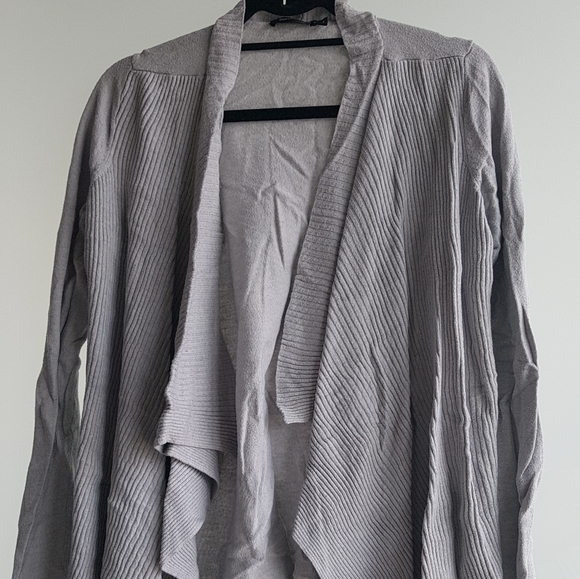 STORK and BABE MATERNITY SWEATER Cardigan IN GREY - Picture 2 of 3